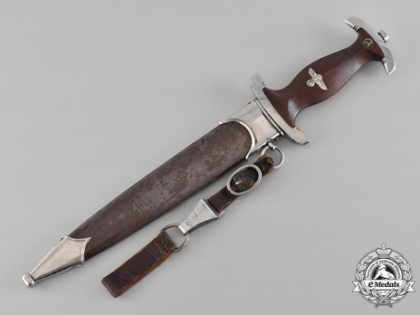 SA Standard Service Dagger by Aesculap (maker marked) Obverse in Scabbard