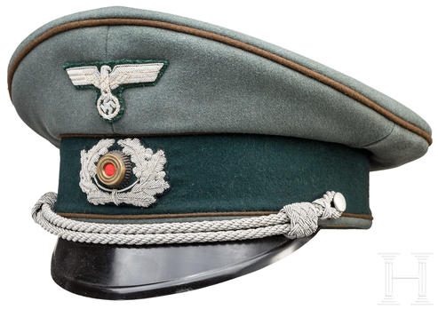 German Army Construction Officer's Visor Cap Profile