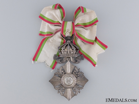 Order of Civil Merit, Type II, VI Class (with crown 1908-1944) Obverse