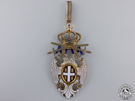 Order of the White Eagle, Type II, Military Division, III Class Obverse