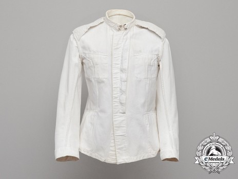 German Army General's New Style White Summer Tunic Inside Out