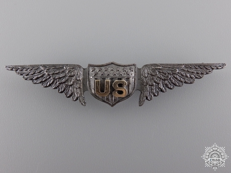 Pilot Wings (with sterling silver) (by William Link, stamped "W CO") Obverse