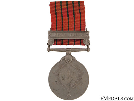 Medal with Naga Hills Clasp Obverse