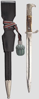 German Police Short Blade Dress Bayonet by Alcoso Reverse