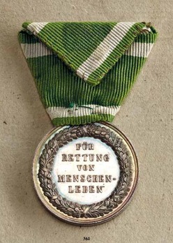 Life Saving Medal, Type II Reverse