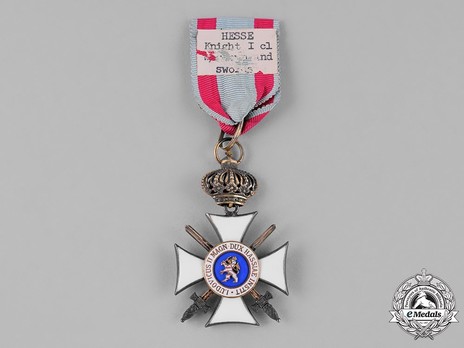 Order of Philip the Magnanimous, Type II, I Class Knight's Cross with Swords (with crown) Reverse