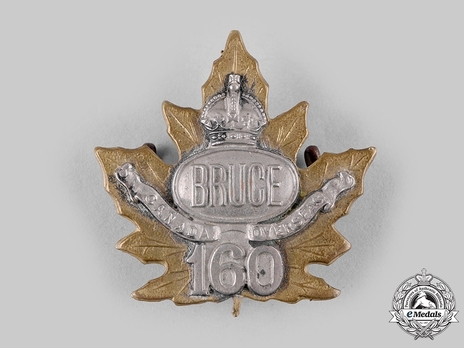 160th Infantry Battalion Officers Cap Badge Obverse