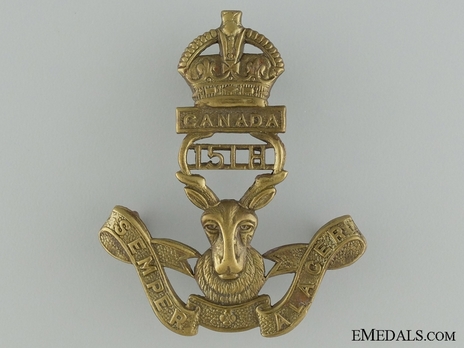 Royal Hamilton Light Infantry Other Ranks Cap Badge Obverse