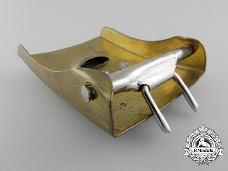 SA Enlisted Ranks Belt Buckle (with sunwheel swastika) (brass/nickel version) Reverse