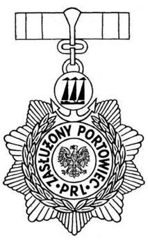 Meritorious Dock Worker of the Polish People's Republic Obverse