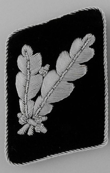Allgemeine SS Post-1942 Oberführer Collar Tabs Obverse