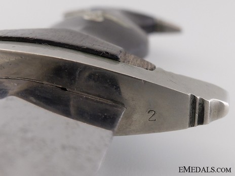 Allgemeine SS M33 Early Pre-RZM Mark Service Dagger (by Carl Eickhorn) Stamp Detail