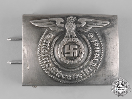 Allgemeine SS NCO/EM's Belt Buckle, by Overhoff & Cie. (bronze) Obverse