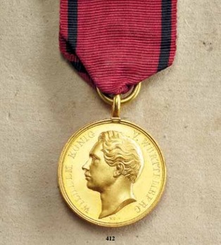 Civil Merit Medal, Type III, in Gold (in bronze gilt) Obverse