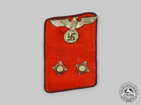 NSDAP Bereitschaftsleiter Type IV Gau Level Collar Tabs Obverse
