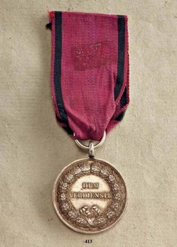 Civil Merit Medal, Type III, in Silver (in silver) Reverse