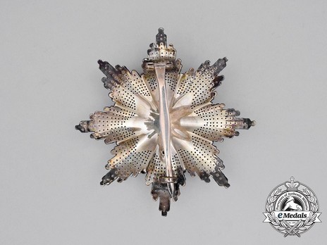 Order of Saint Sava, Type III, I Class Breast Star Reverse