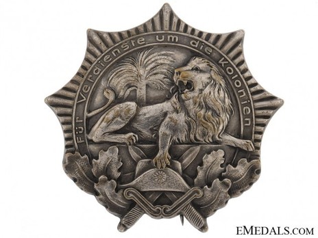 Colonial Award (Lion Order), I Class (in tombac) Obverse