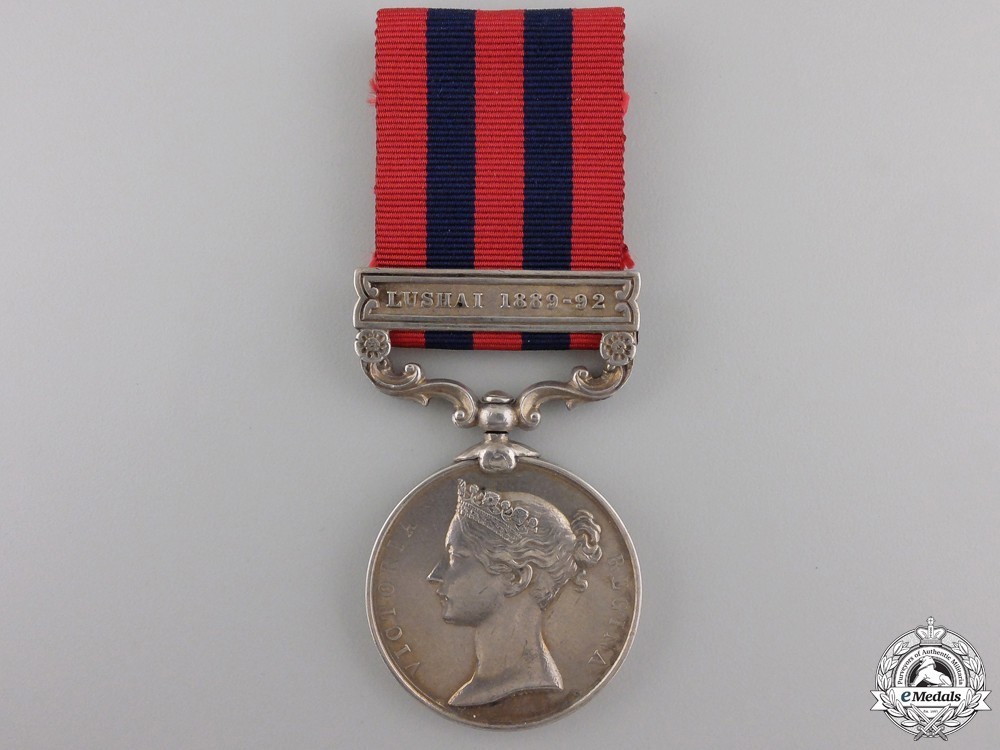 Silver medal lushai obverse