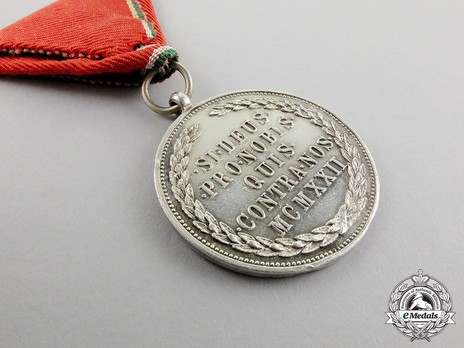 Hungarian Order of Merit, Medal of Merit in Silver, Military Division Reverse