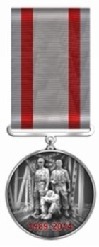 25 Years of the Withdrawal from Afghanistan Medal Obverse