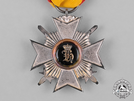 Princely Honour Cross, Military Division, III Class Cross (in silver gilt) Reverse