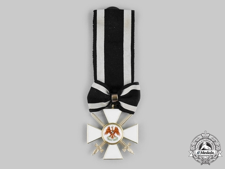 Order of the Red Eagle, Type V, Military Division, III Class Cross (with bow, in gold) Obverse