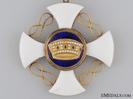 Order of the Crown of Italy, Grand Officer's Cross Obverse