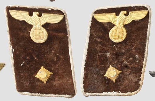 NSDAP Arbeitsleiter Type IV Kreis Level Collar Tabs Obverse