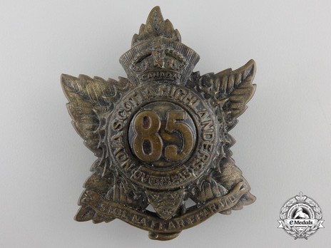 85th Infantry Battalion Other Ranks Cap Badge Obverse