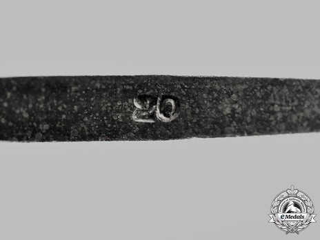 German Cross, in Silver, by C. F. Zimmermann ("20", cupal) Detail
