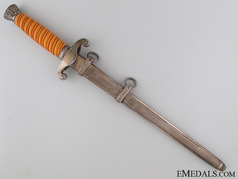 German Army E. & F. Hörster-made Early Version Officer’s Dagger Reverse in Scabbard
