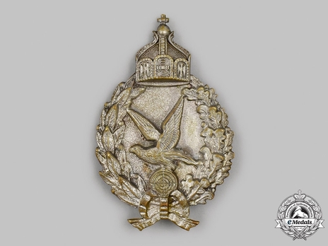 Air Gunner Badge, by Unknown Maker (in silvered brass) Obverse