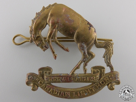 14th Canadian Hussars Other Ranks Cap Badge Obverse