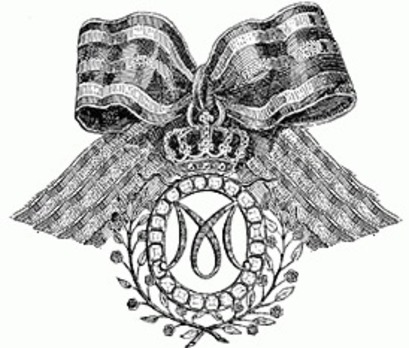 Order of Queen Caroline Mathilde, Badge Obverse