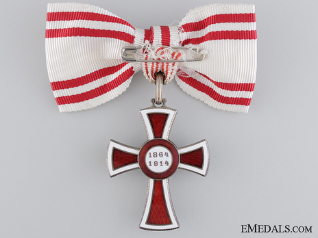 Civil Division, II Class Cross (for Women) Reverse 