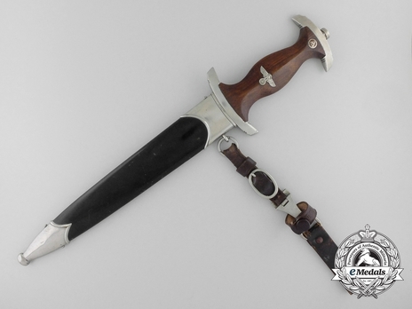 NSKK M33 Service Dagger by W. Kober Obverse in Scabbard