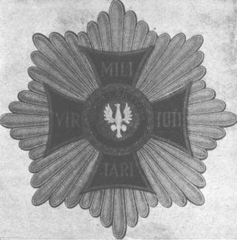 Order of Virtuti Militari, Type II, Grand Cross Breast Star Obverse