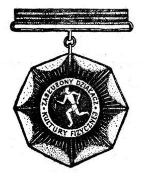 Decoration for Meritorious Activists of Physical Culture, I Class (1985-1987) Obverse
