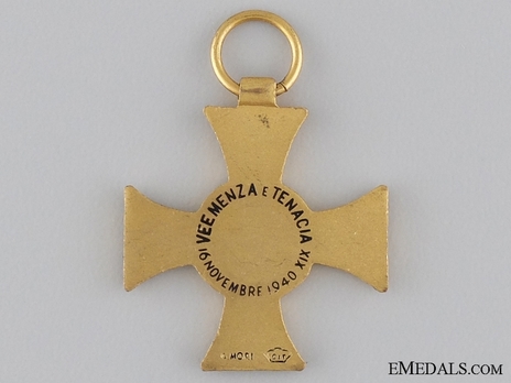 Miniature Cross (stamped "G. MORI") Reverse