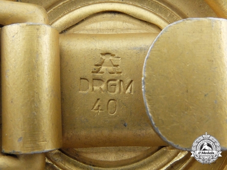 German Railway 2nd Pattern Belt Buckle Stamp Detail
