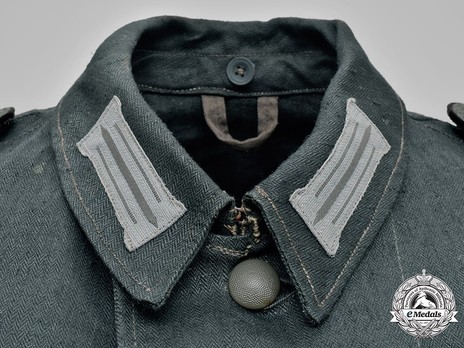 German Army NCO/EM Ranks Post-1938 Einheitslitze Collar Tabs (1940 version) Obverse