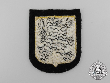 Waffen-SS Flemish Volunteer Arm Shield (2nd pattern) Reverse