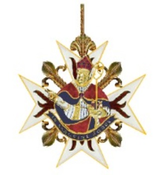 Order of Saint Januarius, Knight's Cross (in gold) Reverse