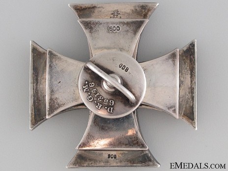 Iron Cross 1914, I Class Cross, by P. Meybauer (screwback version) Reverse