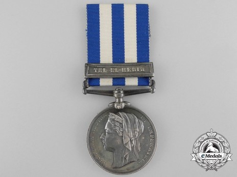 Silver Medal (with "TEL-EL-KEBIR" clasp) Obverse