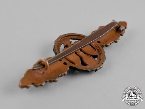 Short-Range Night Fighter Clasp, in Bronze (in tombac) Reverse